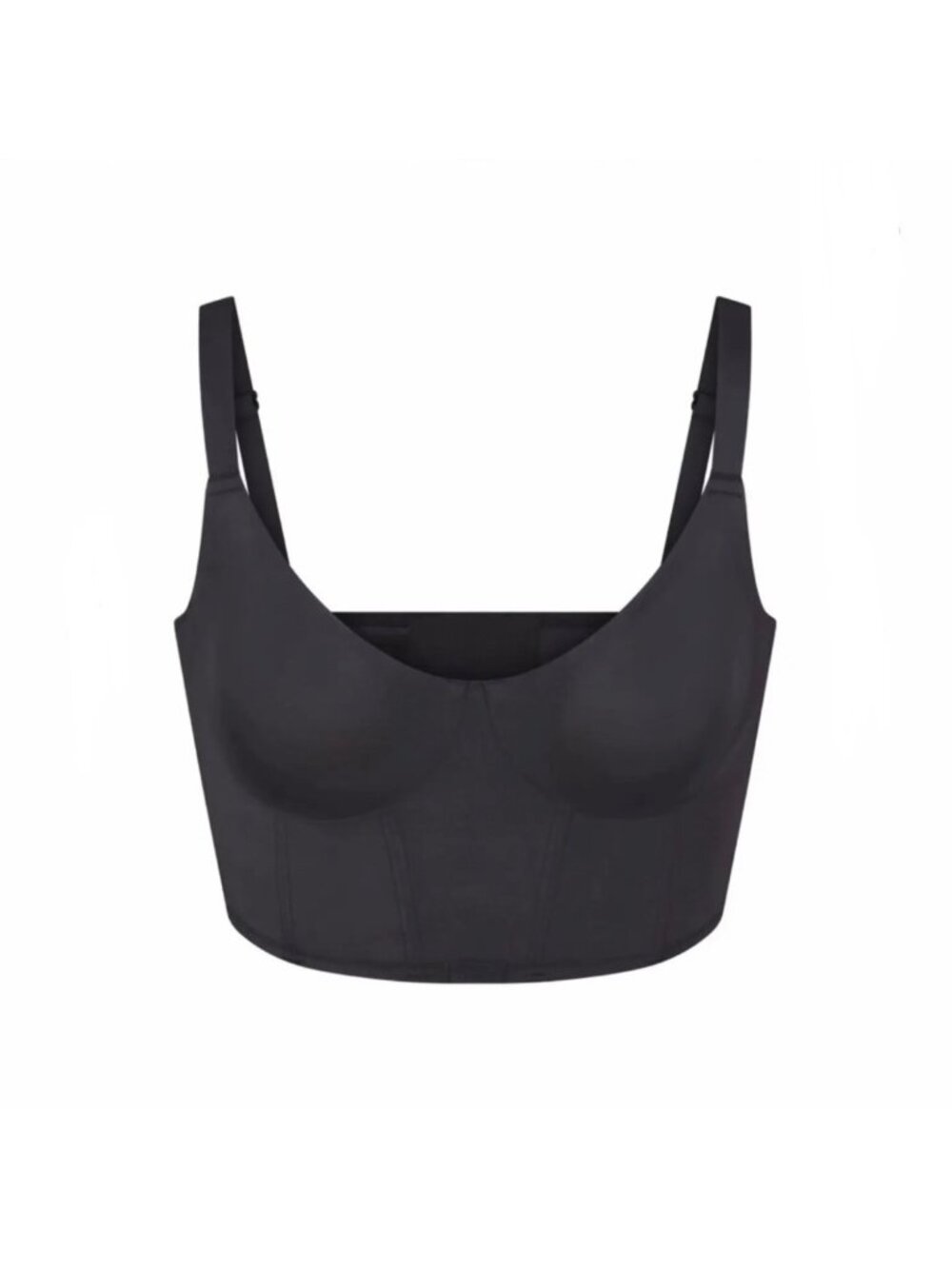 NWT SKIMS CORSET BRA COLLECTION DEMI BRA ONYX - 42A
